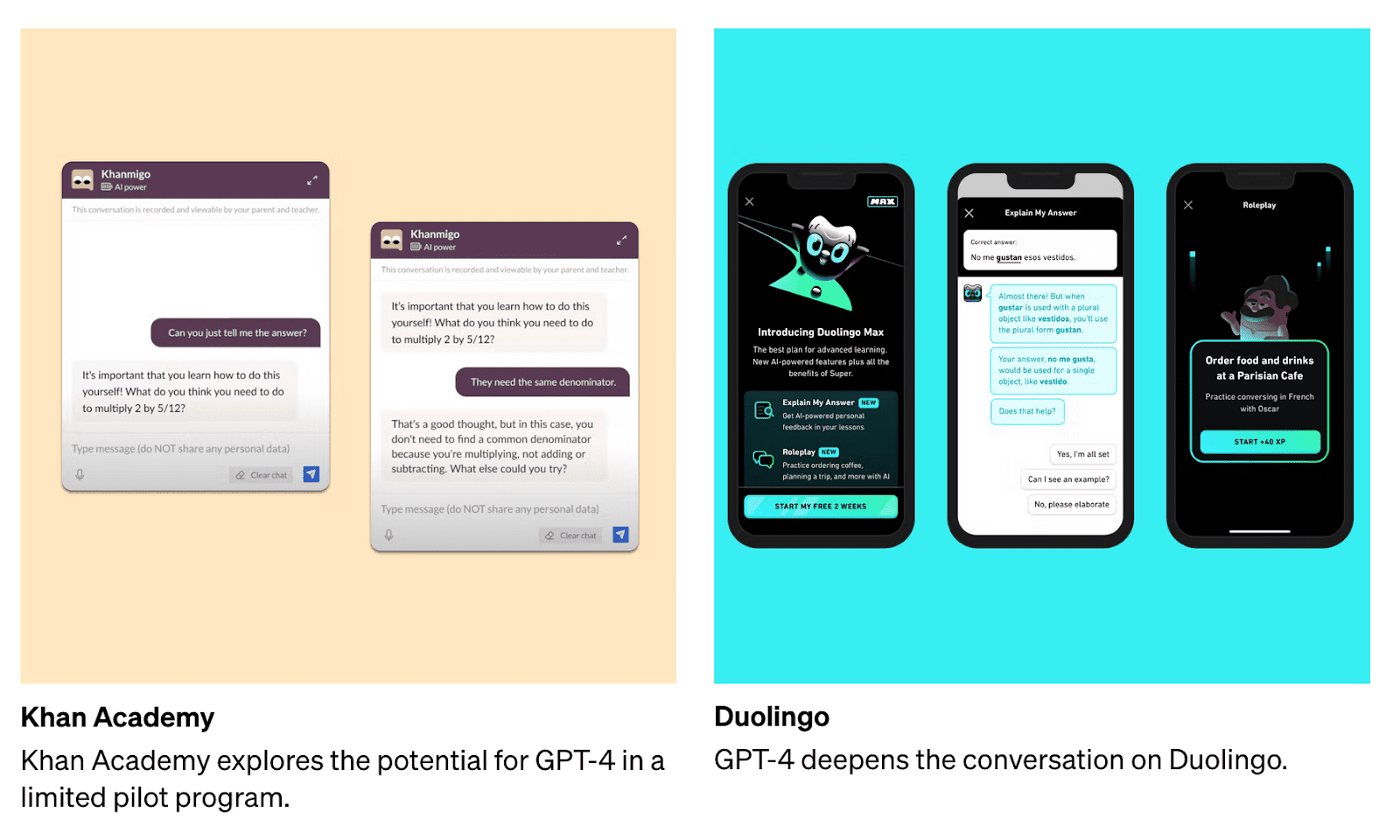 Student interacting with an AI-powered virtual tutor
